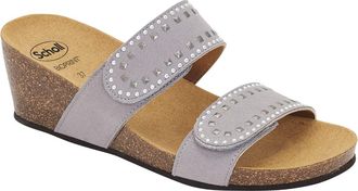 Scholl Womens Michelle 2.0 Sandal, Grey, 5 UK