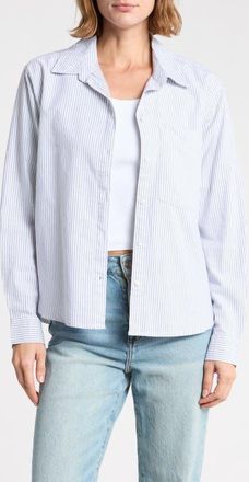 Beach Lunch Lounge Cami Stripe Shirt in Silver Sage at Nordstrom, Size X-Small