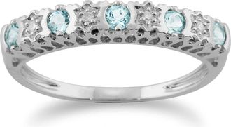 Gemondo Classic Round Diamond Twisted Cluster Ring in 9ct White Gold