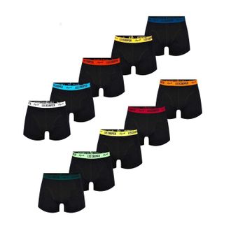 Lee Cooper Boxershorts voor heren (set van 10) (Zwart)