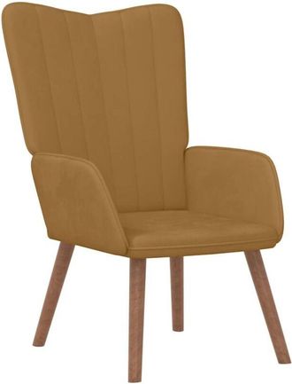 vidaXL Sill&oacute;n De Relax De Terciopelo Marr&oacute;n Vidaxl