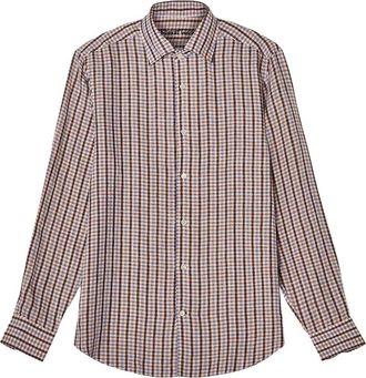 Robert Talbott Morgan Multi Check Linen Shirt