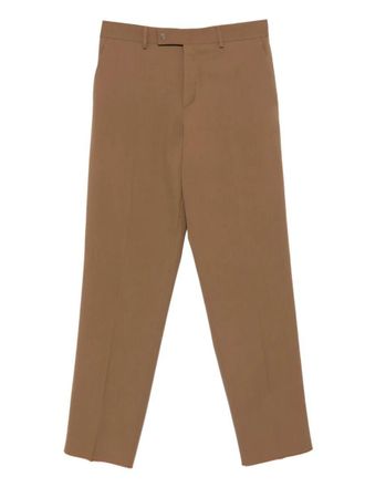 Fendi Rust Wool Cigarette Trousers