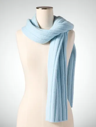 Talbots Soft Ribbed Scarf - Salt Water - 001 Talbots