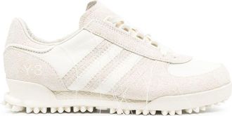 Yohji Yamamoto suede low-top sneakers - unisex - Suede - 6.5 - Neutrals