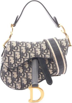 Dior Pre-owned Dior Mini Oblique Canvas Saddle Bag Ladies 0PDI94V9TA7WTUR1