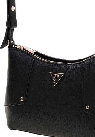 Guess Womens Shoulder Bag Black Polyurethane Shoulder-bags