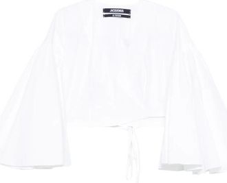 Jacquemus Le Cachs Coeur Paysan Wrap-design Cropped Top