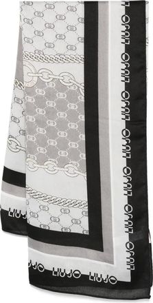 Liu Jo Sciarpa con stampa - Grigio