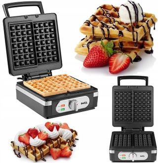 OEM Gofreadora Para 2 Gofres Grandes Y Crujientes, Potente, 1400 W