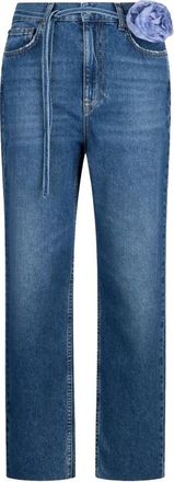 Liu Jo Jeans straight con cintura - Dames - Regular Fit Jeans - Blauw - W28 - Denim - Jeans