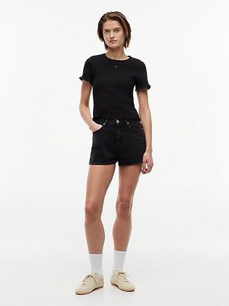 Tommy Hilfiger Shorts vaqueros negros de corte regular