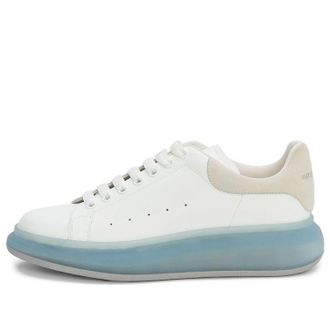 Alexander McQueen Oversized Sneaker White Frosty Blue 667828WIAFA9430