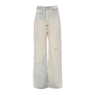 Our Legacy Wata Cut Wijde Jeans - Dames - Jeans - Blauw - Maat: W28 Katoen