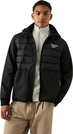Reebok Mens Mixed Media Jacket (Black) - Size X-Large