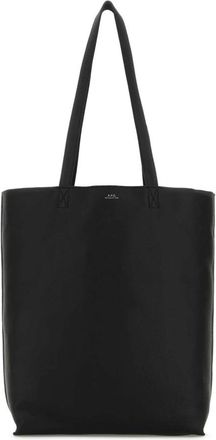 A.P.C. Maiko Shopping Bag - Heren - Shoppers - Zwart - ONE Size - Leer - Tassen