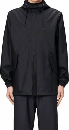 Rains Fishtail Rain Jacket In Black