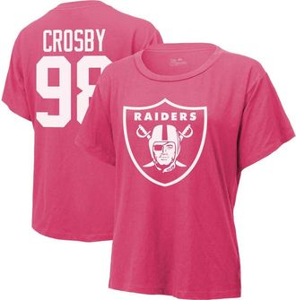 Majestic Threads Womens Majestic Threads Maxx Crosby Pink Las Vegas Raiders Name & Number T-Shirt at Nordstrom, Size X-Large