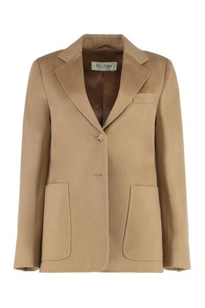 Max Mara Blazer in Kameelkleurige Stof