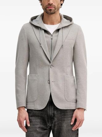 BOSS Hanry hooded blazer - Grey