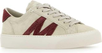Moncler Womens Sand Suede Monaco2 Sneakers 20c