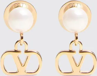 Valentino Garavani Orecchini pendenti VLogo Signature con perle e cristalli