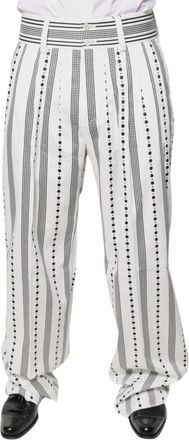 Dolce & Gabbana Rechte Formele Pantalon - Heren - Wijde Broeken - Veelkleurig - L - Broeken