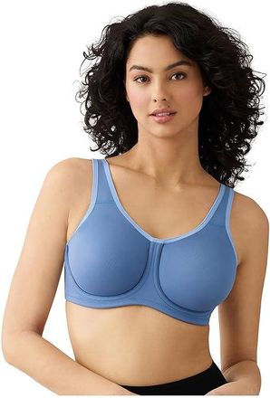 Wacoal Sport Underwire Bra 855170 Womens Bra Blue Horizon : 36DDD, Mesh/Nylon/Spandex