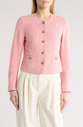 Rag & Bone Carmen Linen Blend Jacket in Pink at Nordstrom Rack, Size 4