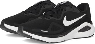 Nike Nike Mens Structure 26 Sneaker, Black/White/Wolf Grey/Metallic, 13 Wide