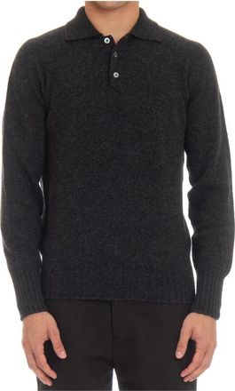 Drumohr Polo Sweater Grijs - Heren - Polos - Grijs - XL - Tops