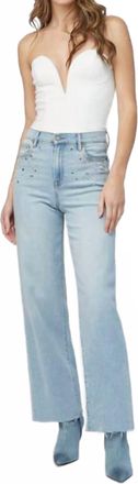 Hidden Jeans Loga Hotfix Denim Jeans In Blue