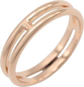 Herm&egrave;s Gold Pink Gold (18K) Band Ring (Pre-Owned)