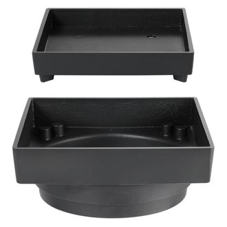 No Brand Tubo Sif&oacute;n De Cobre Negro, De Alto Caudal, Desodorizante Y Repelente De Insectos, Apto Para Ba&ntilde;os Y Balcones, Tama&ntilde;o Universal 115x115 Mm