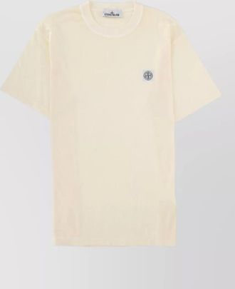 Stone Island cotton logo patch t-shirt