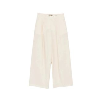 Moorer Wide Trousers - female - Moorer - Wide Trousers - Beige - S - Trousers
