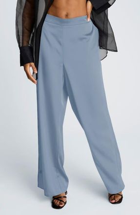 Kenneth Cole Wide Leg Pants in Blue Dawn at Nordstrom, Size X-Large