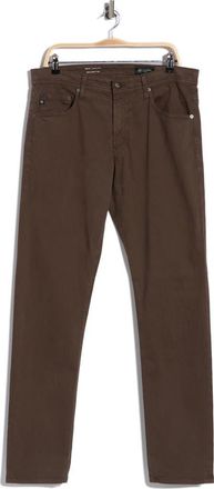 AG - Adriano Goldschmied Tellis Stretch Sateen Modern Slim Pants in Stone Brown at Nordstrom Rack, Size 40 X 34