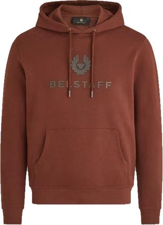 Belstaff Signature Sweatshirt Hoodie - Heren - Hoodies - Rood - S - Katoen - Hoodies & sweatvesten