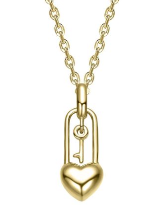 Rachel Glauber 14K Plated Pendant Necklace
