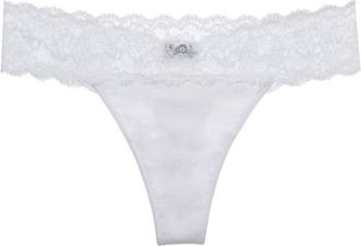 Cosabella Womens Never Say Never Maternity Thong Panty In White
