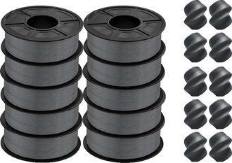OEM Filamento Para Impresora 3d, Abs Ecol&oacute;gico, 1,75 Mm De Di&aacute;metro, Pla Plus Gy, Rollo De 10 Unidades