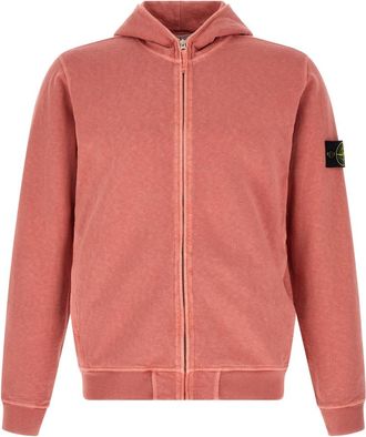 Stone Island Pink Cotton Hoodie
