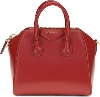 Givenchy Womens Handbag Antigona Mini Vermilion Calf Leather Handbags Hand Bags