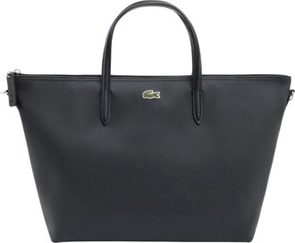 Lacoste Petit sac cabas &agrave; bandouli&egrave;re L.12.12 Concept - Dames - Handtassen - Zwart - ONE Size - Tassen