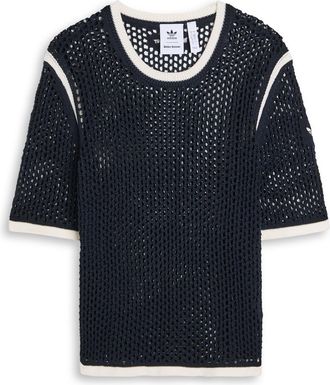 adidas X Wales Bonner Open-knit T-shirt - Navy - XS (UK6 / XS)
