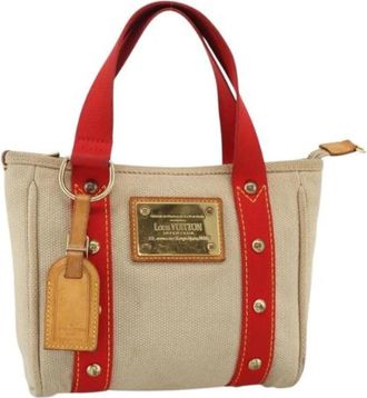 Louis Vuitton Pre-owned Vintage Handbag - Dames - Vintage Handtas - Beige - ONE Size - Leer - Vintage