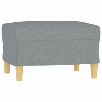 vidaXL Poggiapiedi Grigio Chiaro 60x50x41 Cm In Tessuto - Vidaxl