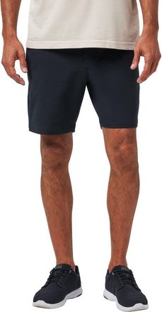 Travis Mathew Stretchknit 8-Inch Shorts in Black at Nordstrom, Size 32