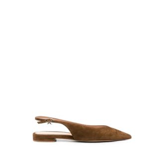 Gianvito Rossi Flat Sandals - Shoes - Mujer - Marr&oacute;n - 37 1/2 EU